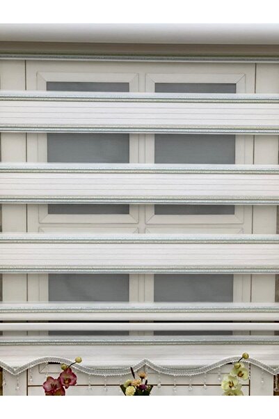 YAZAR HOME Yeni Sezon 1. Kalite Boncuklu Zebra Stor Perde