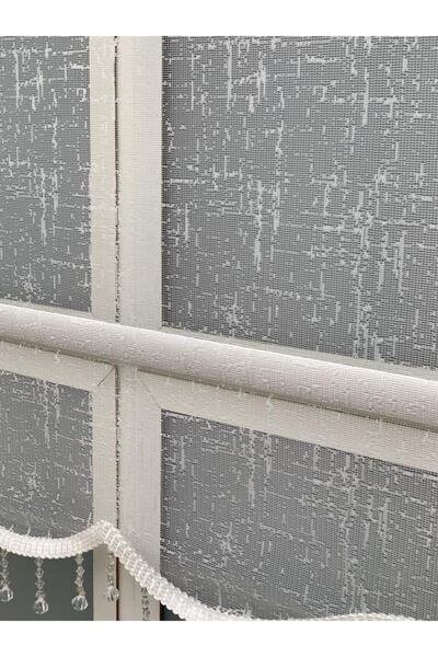 YAZAR HOME Yeni Sezon 1. Kalite Boncuklu Çift Mekanizmalı Zebra Stor Perde - 3570