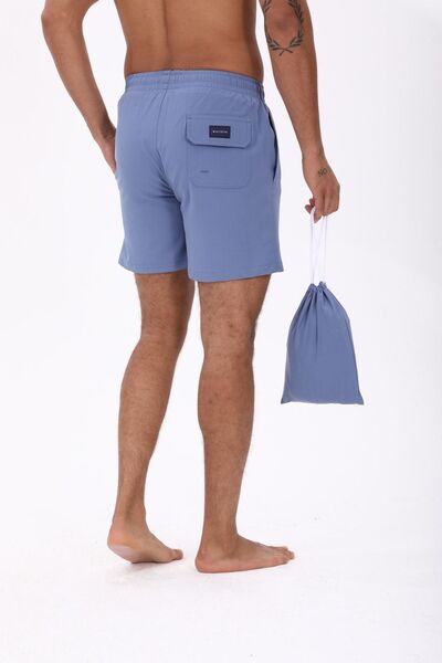 Whitefin Stretch Mavi Deniz Şortu