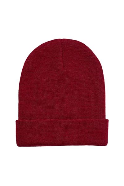 Ritagarcia Unisex Winter Claret Red Folded Beret