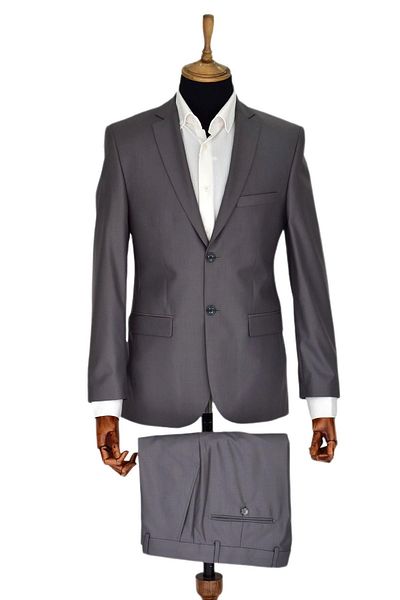 BAGLAN Men's Gray Classic Suit - SO-932-935-06