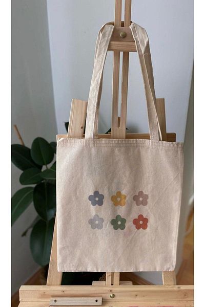 InfinitumWorks Hippie Flowers Cloth Bag