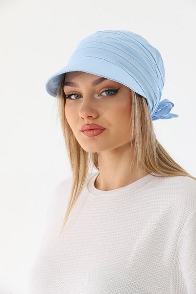 Ritagarcia Safari Tie-Up Baby Blue Visor Bandana Visor