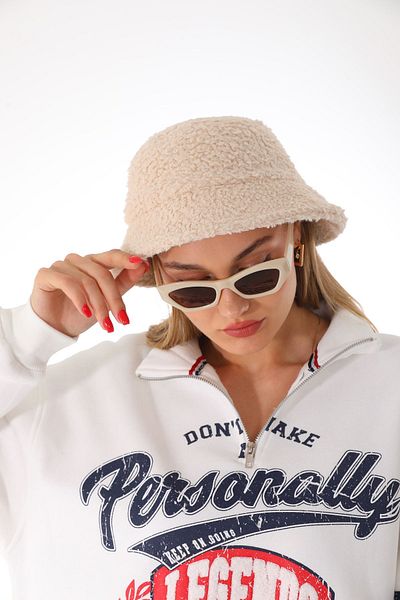 Ritagarcia Teddy Bucket Beige Hat