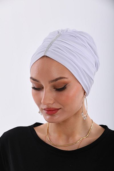 Ritagarcia Gathered Jewelled Bonnet