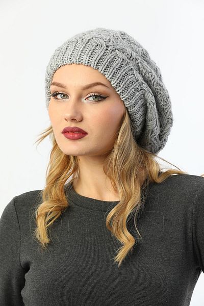 Ritagarcia Double Layer Gray Women's Painter Beret