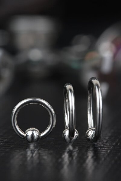 depozoom Cerrahı Çelik Tam Toplu Halka Tragus Helix Kıkırdak Orbital Piercing