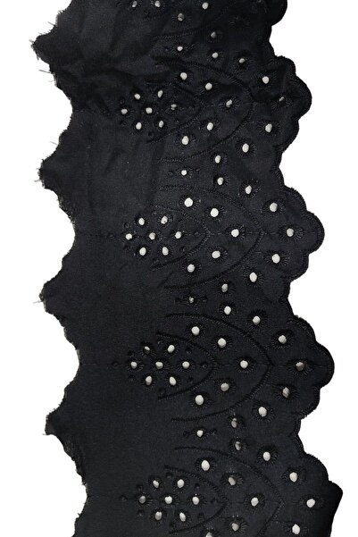 DUAYEN Fisto Vual Üzeri Işleme Retro Vintage Kenar Desen 1 Metre