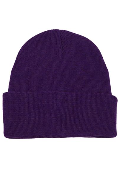 Ritagarcia Unisex Winter Purple Folded Beret