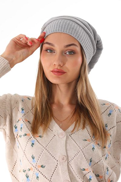 Ritagarcia Women's Stringed Gray Beret