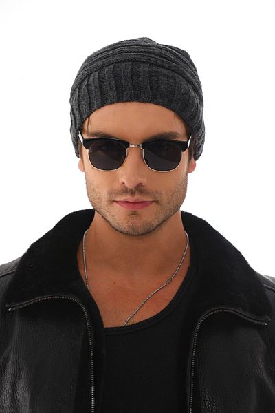 Ritagarcia Men's Anthracite String Beret