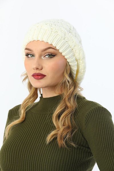 Ritagarcia Double Layer Ecru Women's Painter Beret