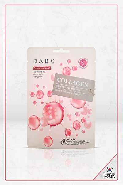 Dabo First Solution Mask Pack Collagen - Tek Kullanımlık Yüz Maskesi Made In Korea