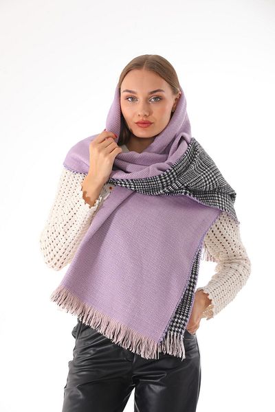 Ritagarcia Double Sided Soft Textured Lilac Shawl Scarf