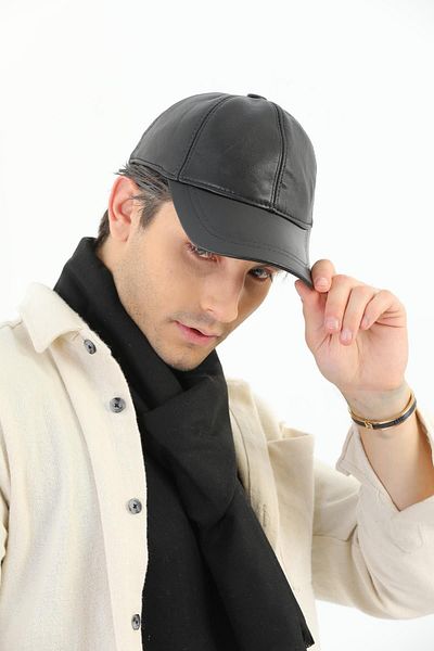 Ritagarcia Genuine Leather Unisex Adjustable Hat