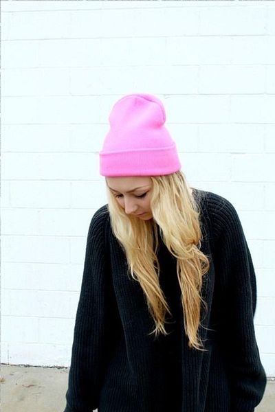 Ritagarcia Unisex Winter Dark Pink Folded Beret