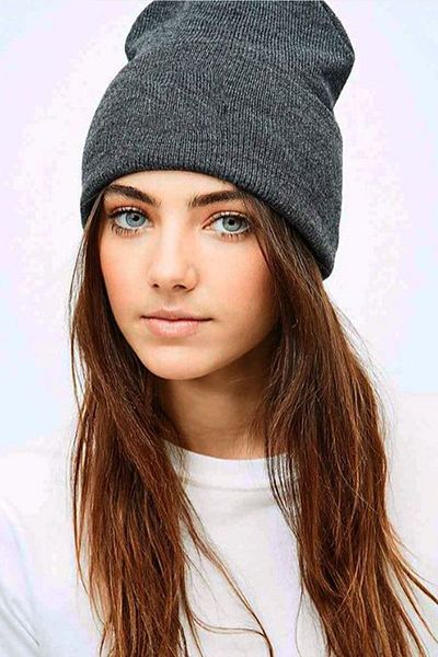 Ritagarcia Unisex Winter Dark Gray Folded Beret