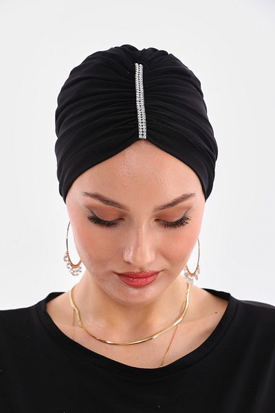Ritagarcia Gathered Jewelled Bonnet