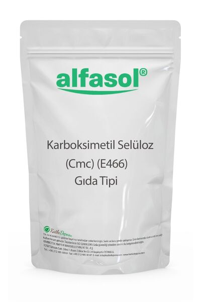Alfasol Karboksimetil Selüloz cmc Gıda Tipi e 466 500 gr