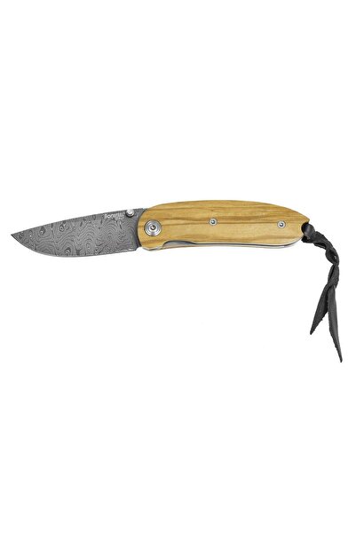 Lionsteel Mini Damascus Olivewood Çakı