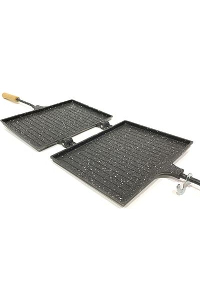 Toptancı Amca 23x17 cm Granite Non-Stick Toaster - Stove Top Inner Quality