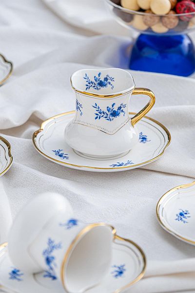 ACAR Jasmin Coffee Cup Set for 6 People - 90 ml