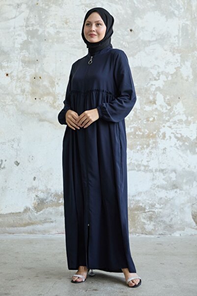 InStyle Синій фераце - з бахромою ззаду та збірками