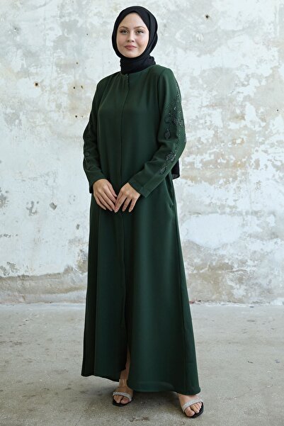 InStyle Листяний перламутровий халат - Рукави