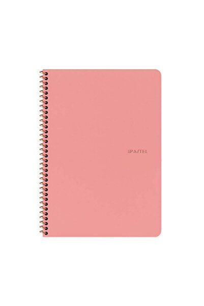 KESKİN COLOR Keskin Color Pastel Note Spiralli Pastel Pembe Plastik Kapak 80 ...
