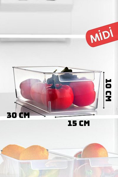 Nandy Home 3 Pieces Frigo Midi Refrigerator - In-Cabinet Organizer