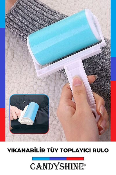 Zeki Karga Washable Cat Dog Feather Hair Hair Cleaner Dust Collector Roller