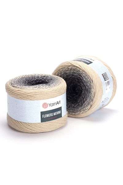 Yarnart Flori Merıno - Frânghie de tricotat manual marmorată Ebruli-553
