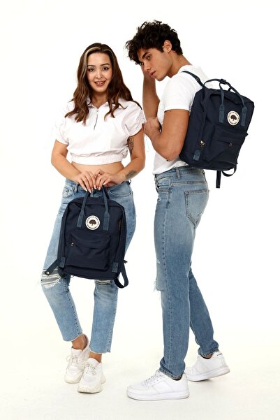 Ramsburry Unisex Lacivert Renk Okul Çantası Uyumlu 14 Inç Laptop Çantası, Lac...