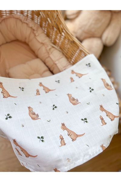 MİLNA BABY&KİDS Muslin Baby Blanket Muslin Blanket Multi-Purpose Muslin Baby Blanket 75x85 cm