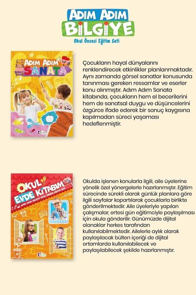 Mor Elma Yayıncılık Adım Adım Bilgiye Okul Öncesi Eğitim Seti