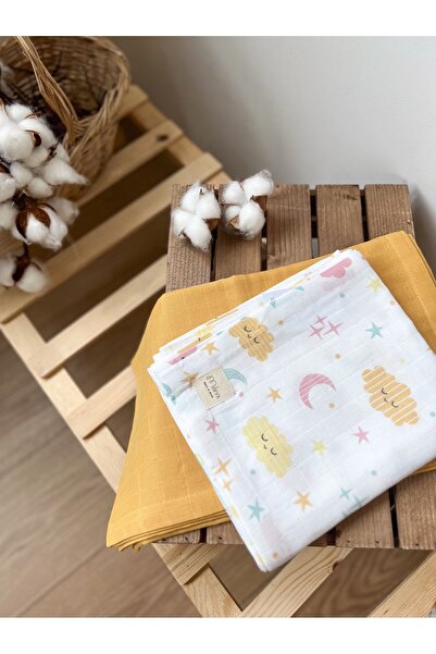 MİLNA BABY&KİDS مجموعة متعددة الأغراض مكونة من 2 بطانية موسلين، بطانية موسلين...