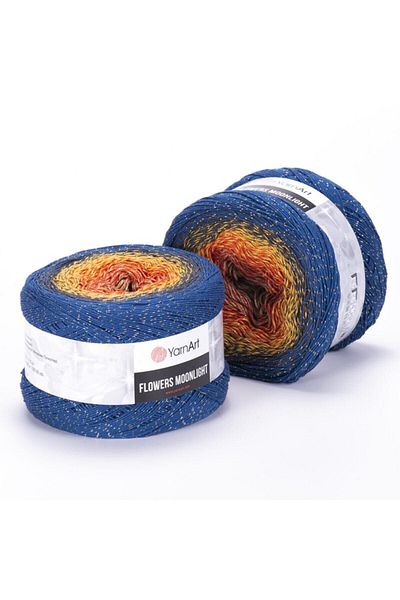 Yarnart Flowers Moonlight - Glittery Marbled Hand Knitted Marbled-3258