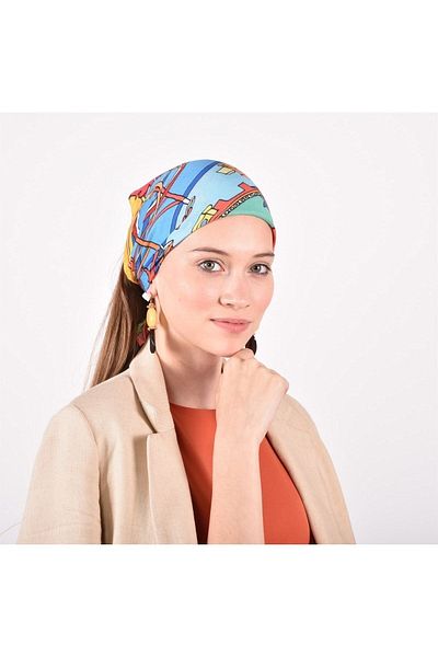 Deriderim Ikigai City Series Amsterdam Design special Desen de mână Colorat Multifuncțional Color Pătrat 45x45 Bandana