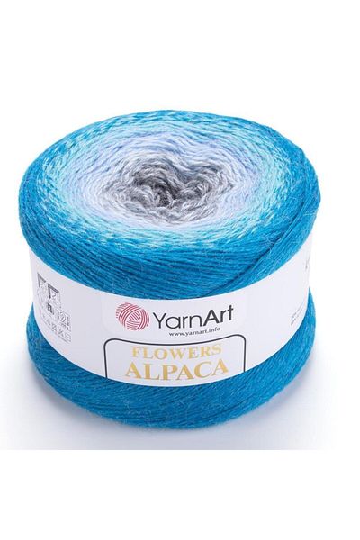 Yarnart Flori Alpaca - Ață de tricotat manual marmorată Ebruli-429