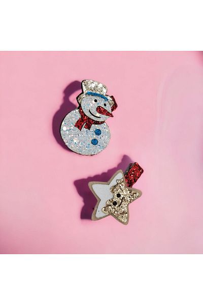 damlakids New Year's Eve buckle set of 2 snowmen