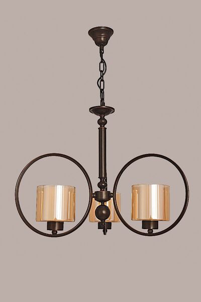 Avize çarşısı Cannes 3 Kollu Avize Bakır Antik