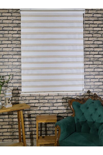 SAMPERSAN KREM GOLD MODERN ZEBRA PERDE