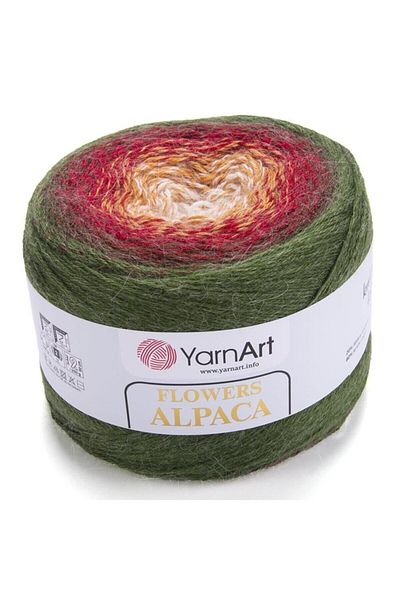 Yarnart Flowers Alpaca - Μαρμάρινο Χειροποίητο Νήμα Πλεξίματος Ebruli-420