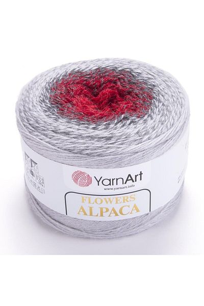 Yarnart Flowers Alpaca - Μαρμάρινο Χειροποίητο Νήμα Πλεξίματος Ebruli-436
