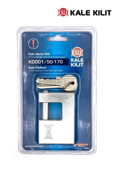 Kale Kilit قفل أفقي نحاس (ساتان) 70 مم Kd001/50-170
