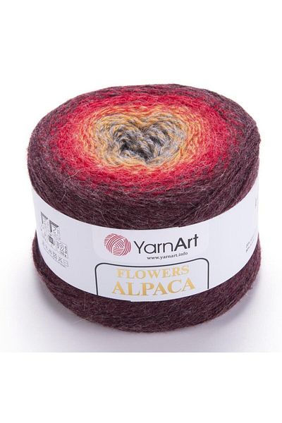Yarnart Flowers Alpaca - Μαρμάρινο Χειροποίητο Νήμα Πλεκτομηχανής Ebruli-422