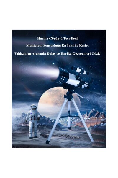 DUHALINE Profesyonel Astronomik Teleskop 150 Kat Yakınlaştırma Uzay-ay-doğa Gözlem Teleskobu Tripod Dahil