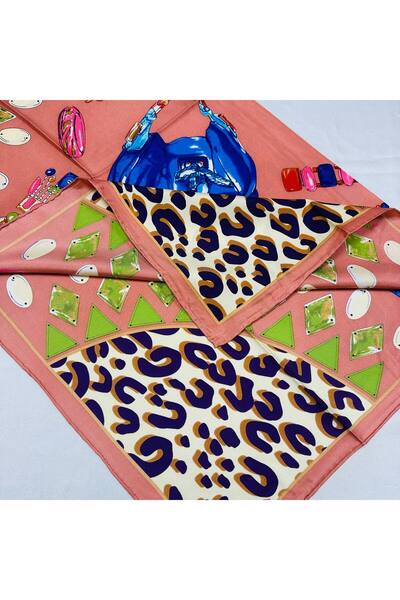 AWAM SILK وشاح حرير تيفيل نقي 100% 90*90