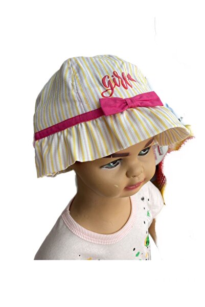 alpmodel Pălărie pentru fetiță - cu dungi și Girl cu imprimeu Bucket Bucket
