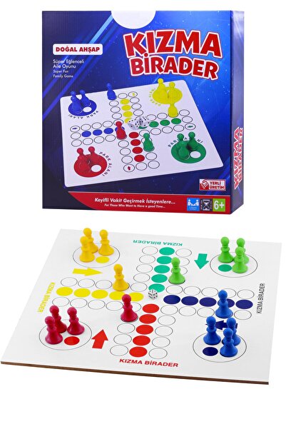 Telvesse Kızma Birader Oyunu Akıl Hafıza Mantık Beceri Eğitici Zeka Strateji Oyunu Ludo Kutu Oyunu